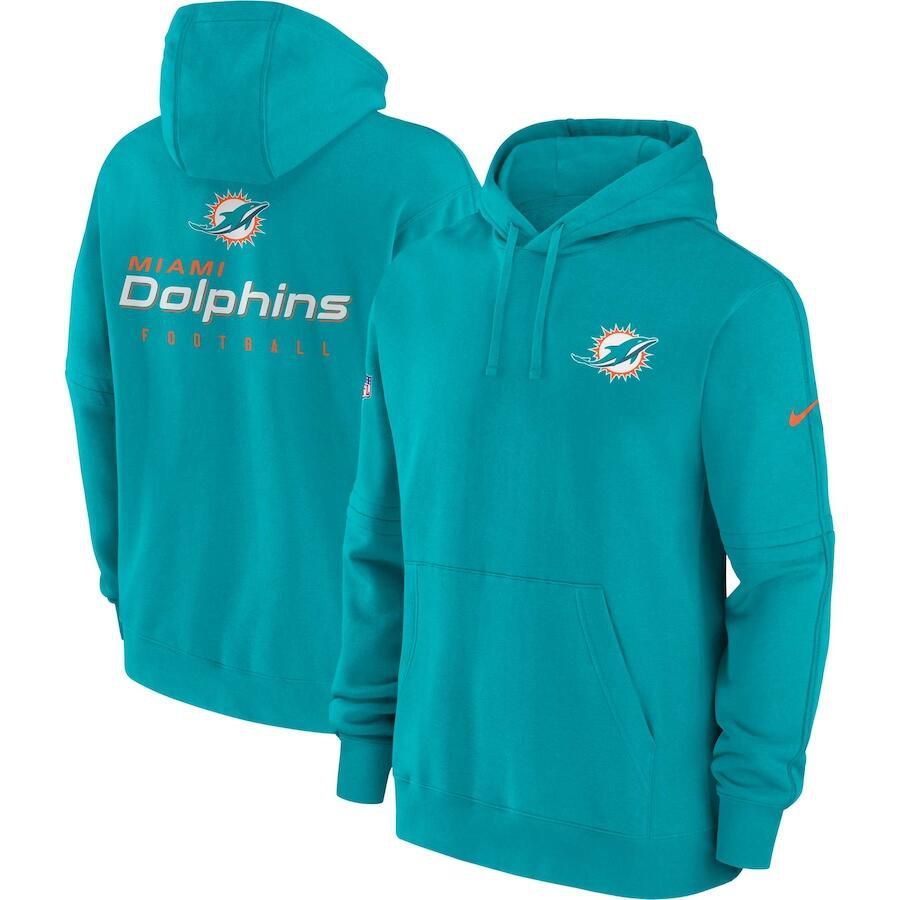 Men 2023 NFL Miami Dolphins green Sweatshirt style 1->baltimore ravens->NFL Jersey